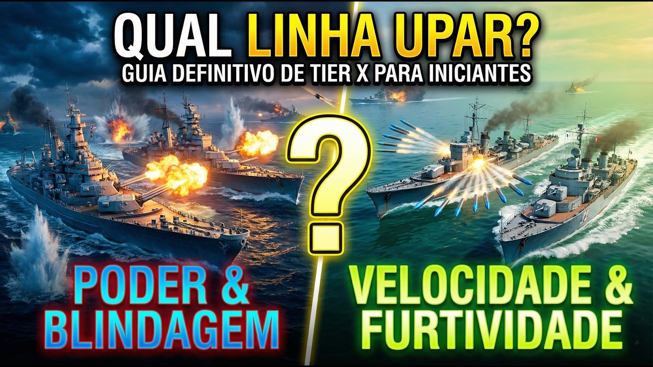 Não Escolha a Linha Errada! Pontos Fortes e Fracos dos Melhores Navios (BBs, Cruisers e DDs em 2026