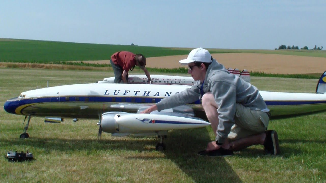 3x Super Conny RC Scale Airplanes in formation flight