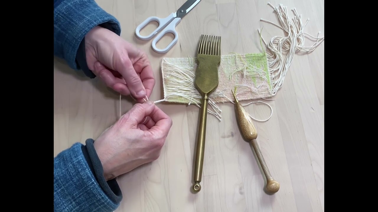 Finishing a Tapestry Weaving