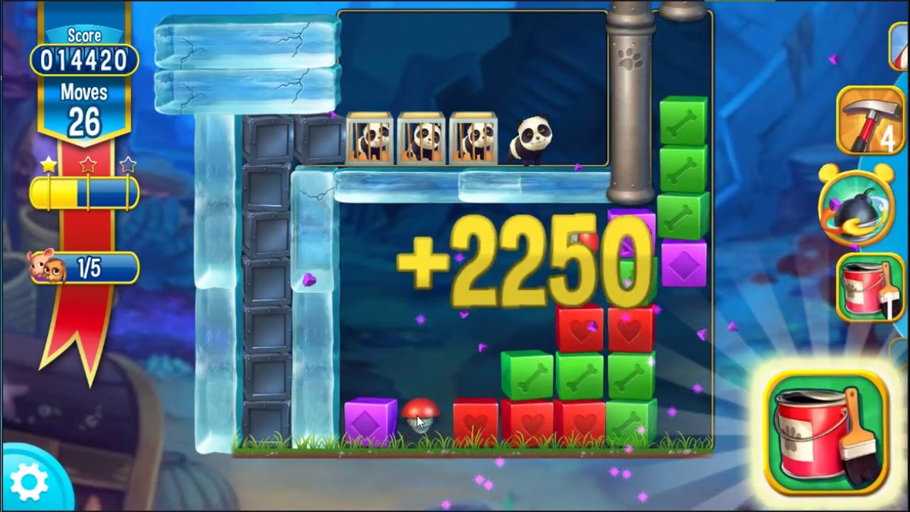 Pet Rescue Saga Level 3354 - NO BOOSTERS | SKILLGAMING ✔️