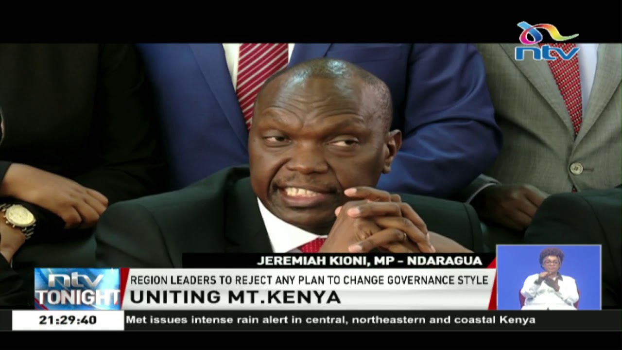 MT. Kenya leaders to reject any plan to change current Presidential system of governance