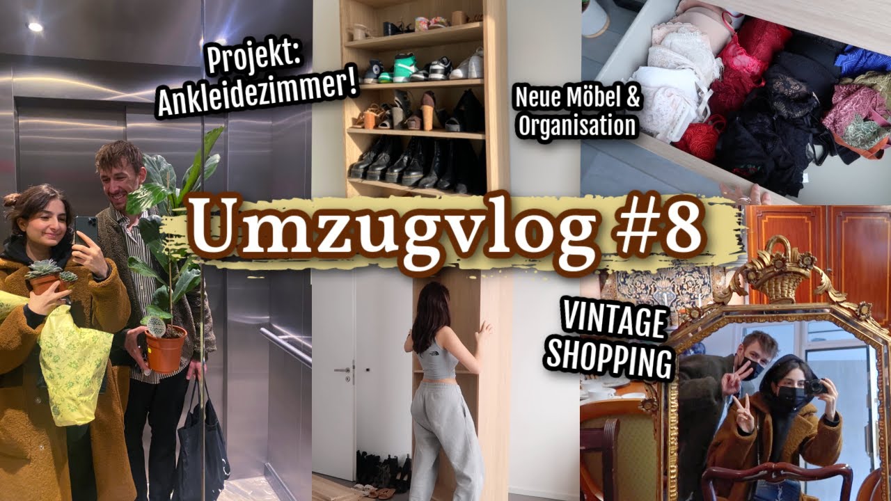 UMZUGSVLOG #8 : Projekt Ankleidezimmer startet - neue Möbel & Organisation!!