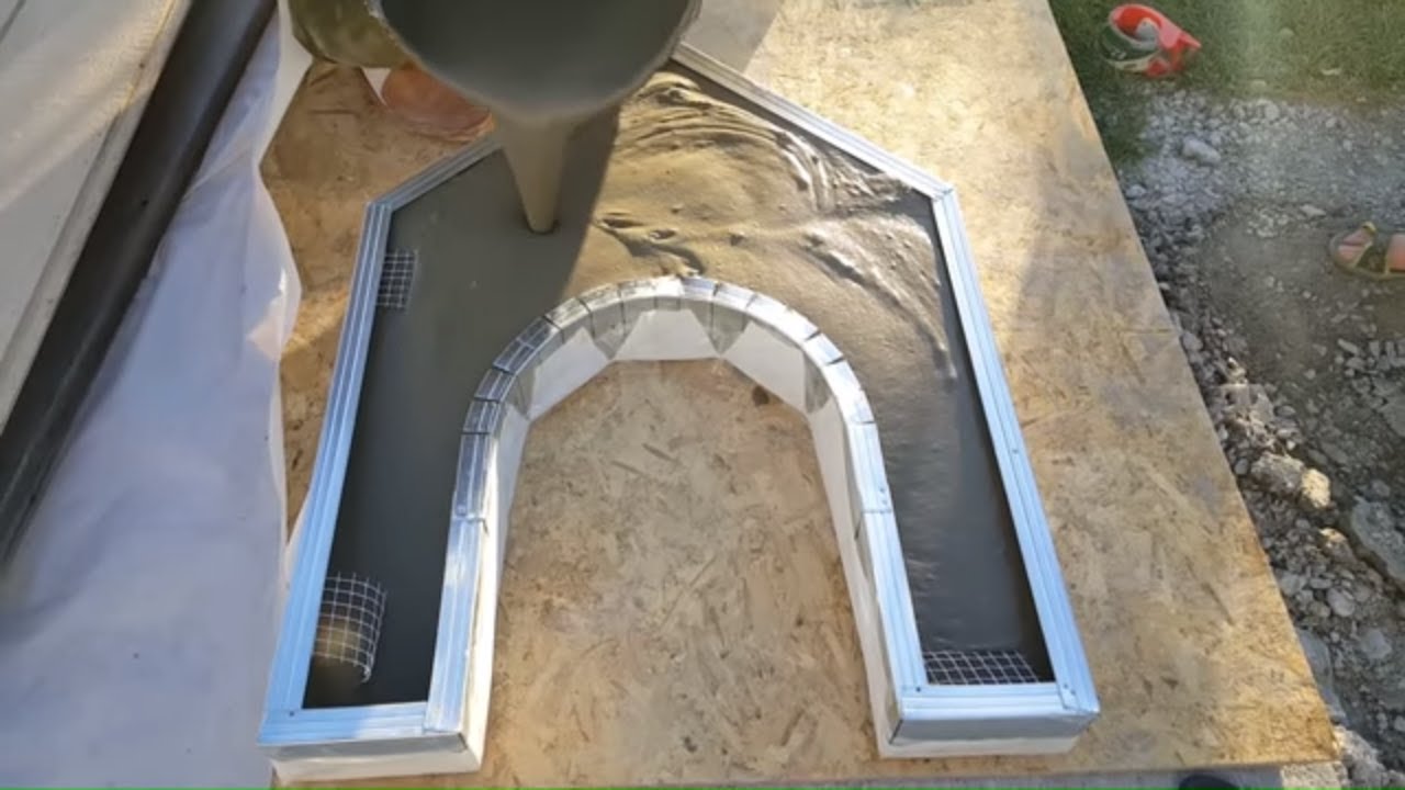 Pouring the Air Crete Dog House
