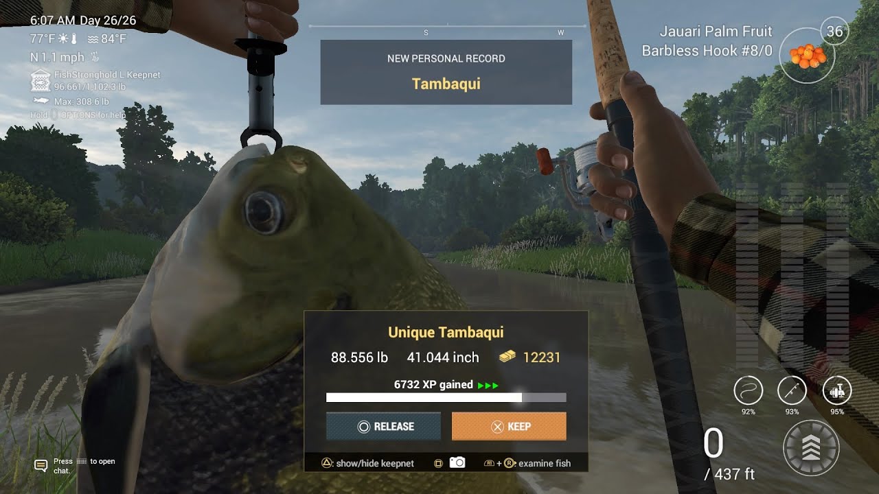 Unique Tambaqui Guide (Two Hotspots) At Marron River In Bolivia Fishing Planet