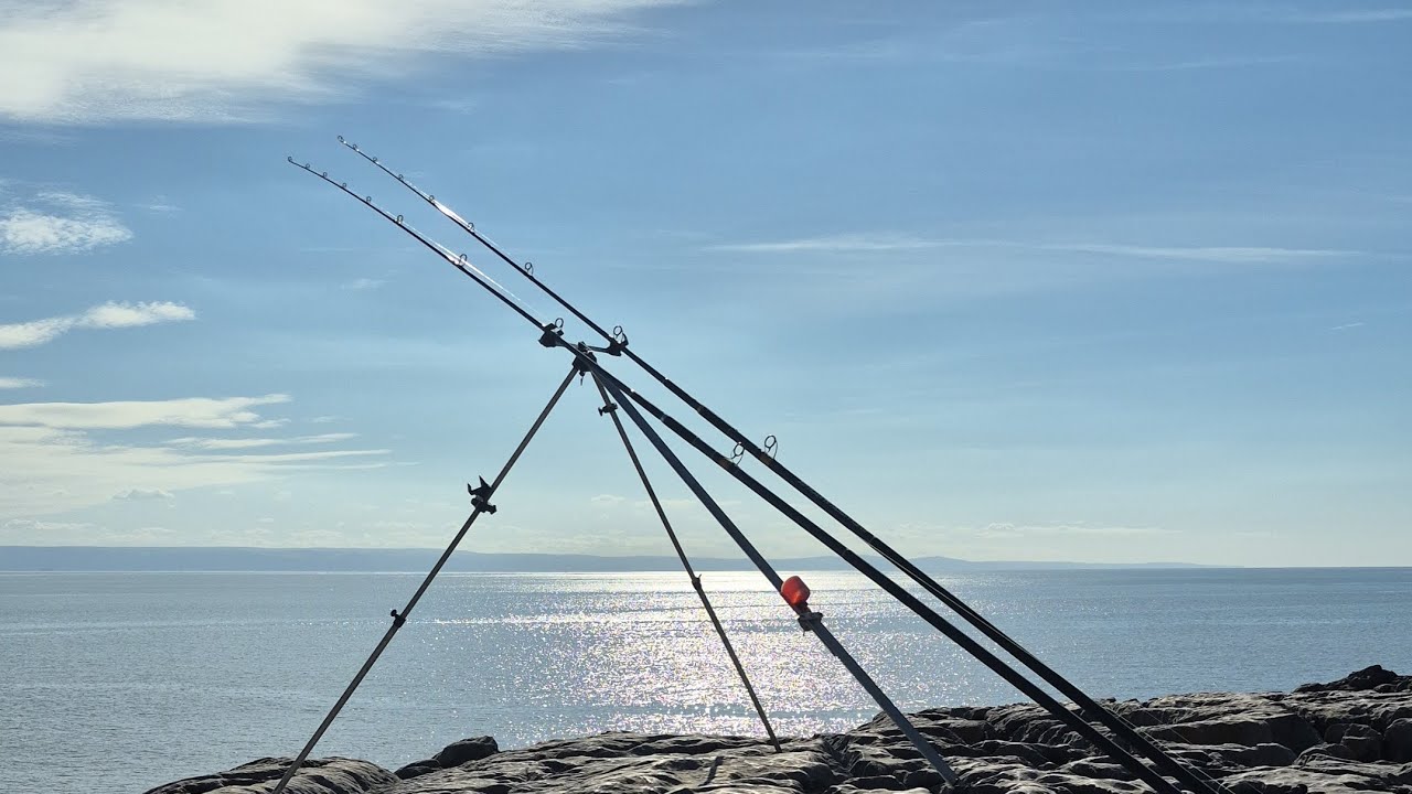 24-hour sea fishing Bristol channel / fishing around Barry South Wales  / Big double fish in Wales