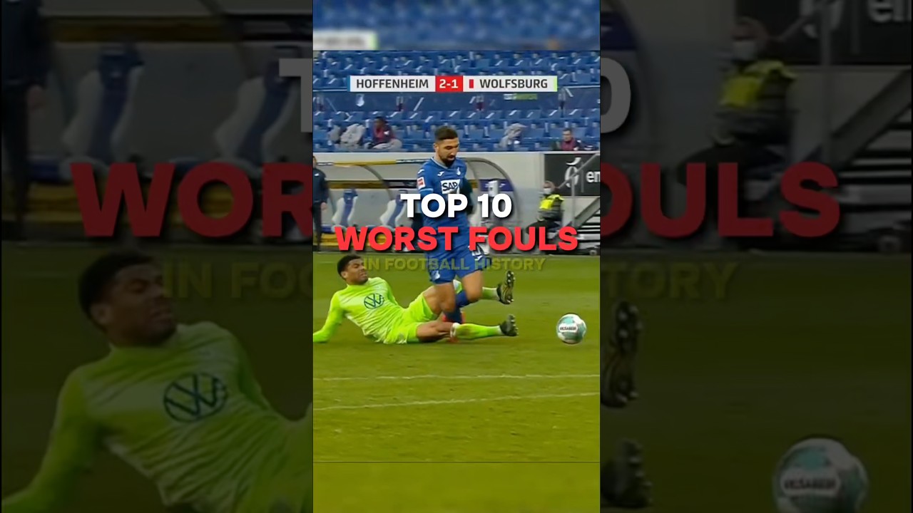 TOP 10 BRUTALSTEN FOULS IM FUSSBALL🤯 #fu&szlig;ball