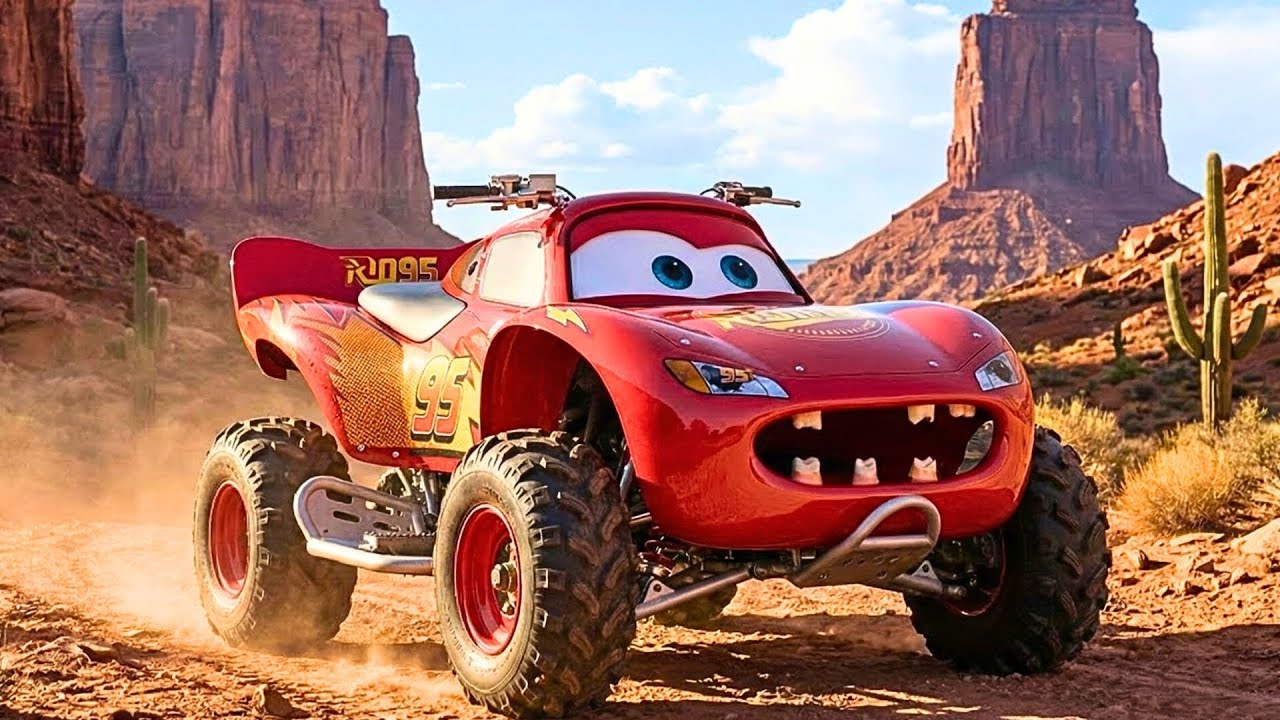 McQueen Transforms into a 4-Wheeler Monster & Destroys the City! 😱 Nuclear Finale