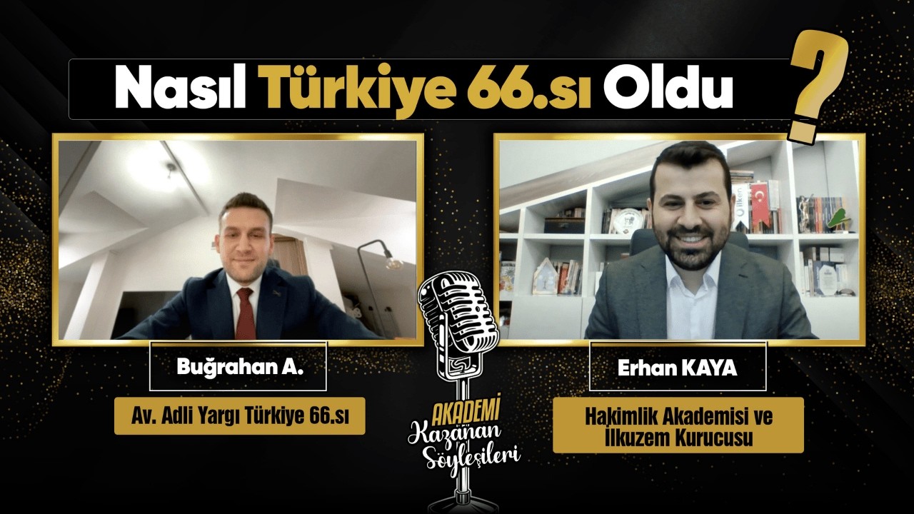 Av. Adli Yargı Türkiye 66.sı Sınavı Nasıl Kazandı? | Hakimlik Sınavı Kazanan Söyleşileri 11