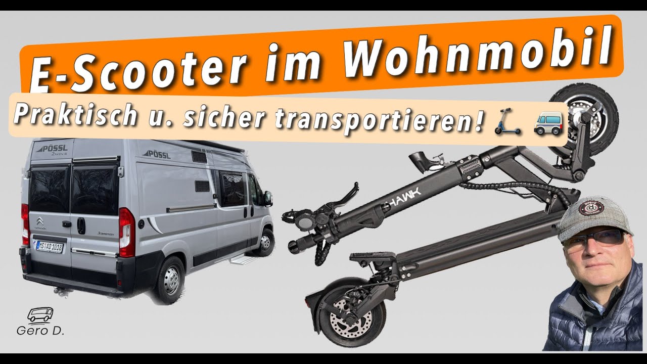 Sicherer E-Scooter Transport im Wohnmobil / Kastenwagen / PKW  - Eine geniale Lösung!