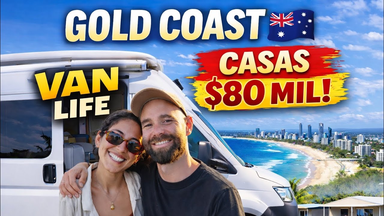 Gold Coast 🇦🇺 Como &eacute; morar em uma van + casas por apenas $80 mil!l?! 😲