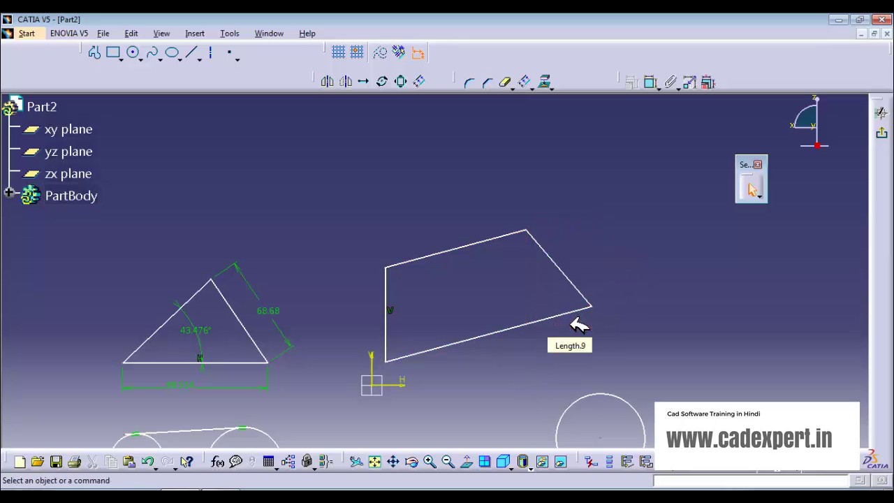 CATIA TUTORIAL IN HINDI 