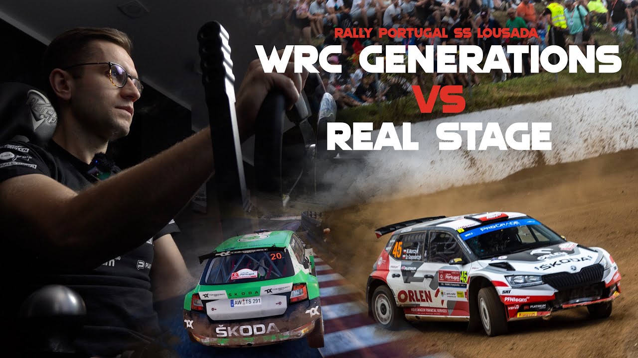 WRC Generations gameplay VS real Lousada stage Rally Portugal | Miko Marczyk