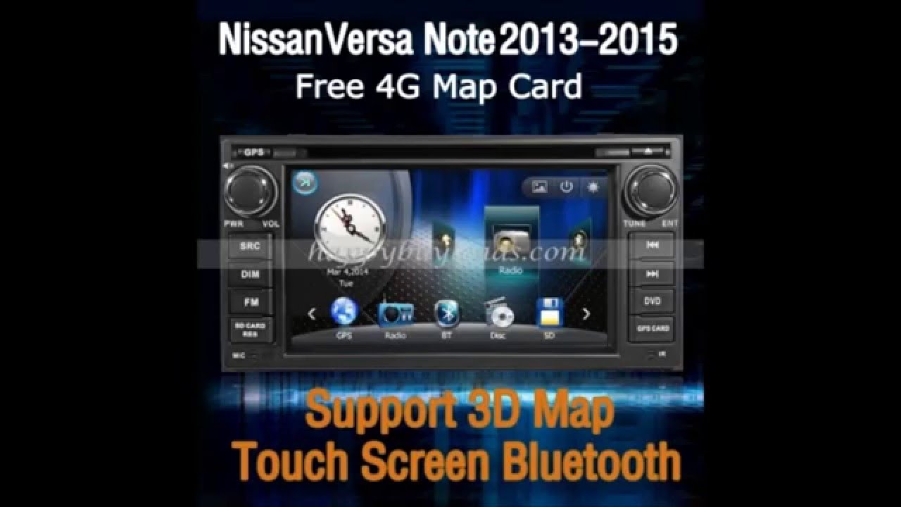 Auto DVD Player for Nissan Versa Note 2013-2015 GPS navigation Radio