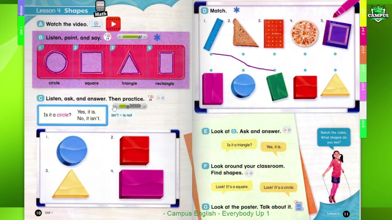 Everybody up 1 - Unit 1 - First day - Lesson 4 - Shapes