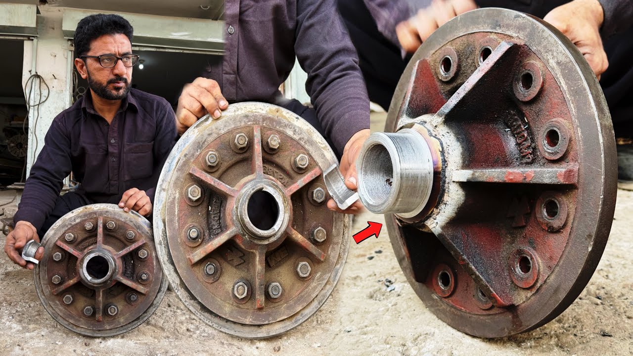 Repairing a broken differential gear hosing from expert technique never easy this but we can do it .