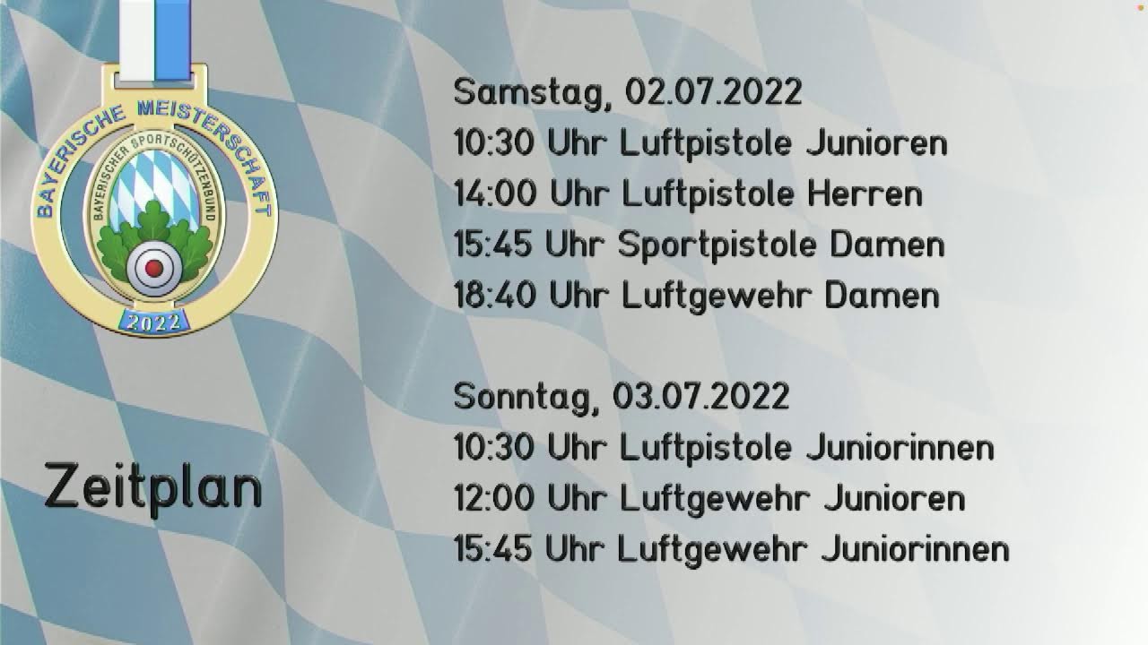 Bayerische Meisterschaften 2022, Olympisches Wochenende, Freitag 1.7.