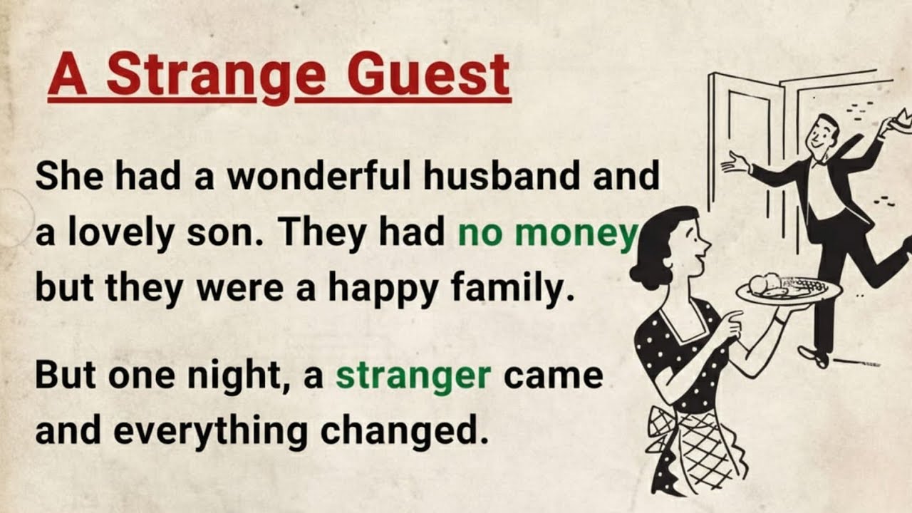 Learn English through Stories Level 4 ⭐ A Strange Guest | Improve Your English | English Audio Story