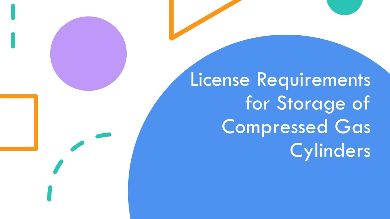 License Requirements for Storage of  Gas Cylinders (As per Gas Cylinder Rules 2016 )