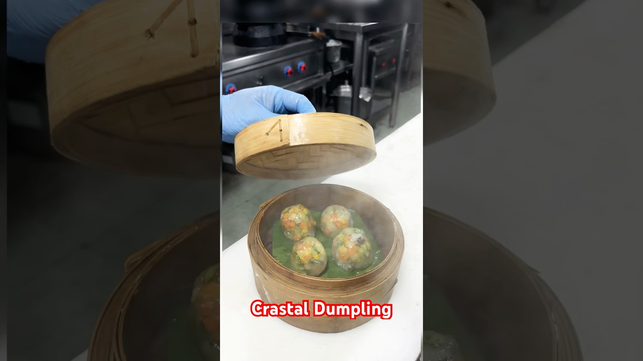 Crystal dumpling cooking process |