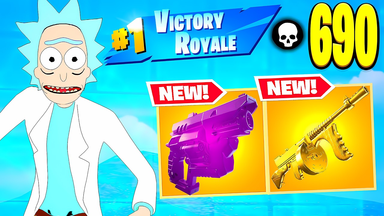 Rick and Morty Skin! Fortnite Blitz Gameplay | SOLO SQUADS High Eliminations