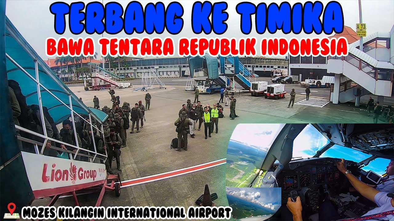 COCKPIT VIEW - BAWA TENTARA REPUBLIK INDONESIA KE TIMIKA