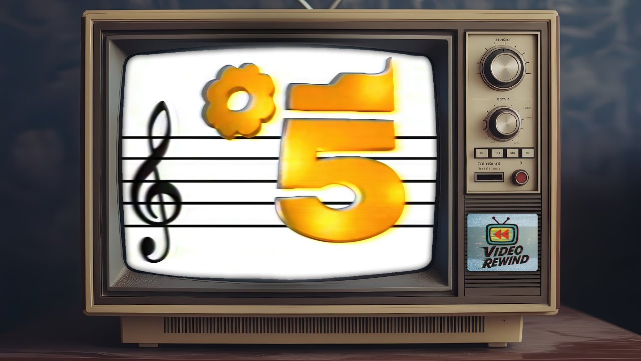 BUMPER CANALE 5 con PENTAGRAMMA (Fine Anni '80) | Jingle Storico Mediaset | TV Vintage