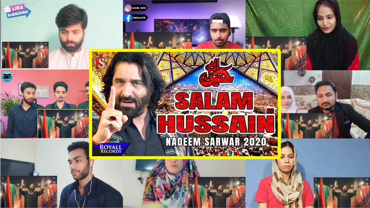 Reaction on Salam Hussain | Noha Reaction | Mix Reaction on Nadeem Sarwar Noha | Indian Reaction