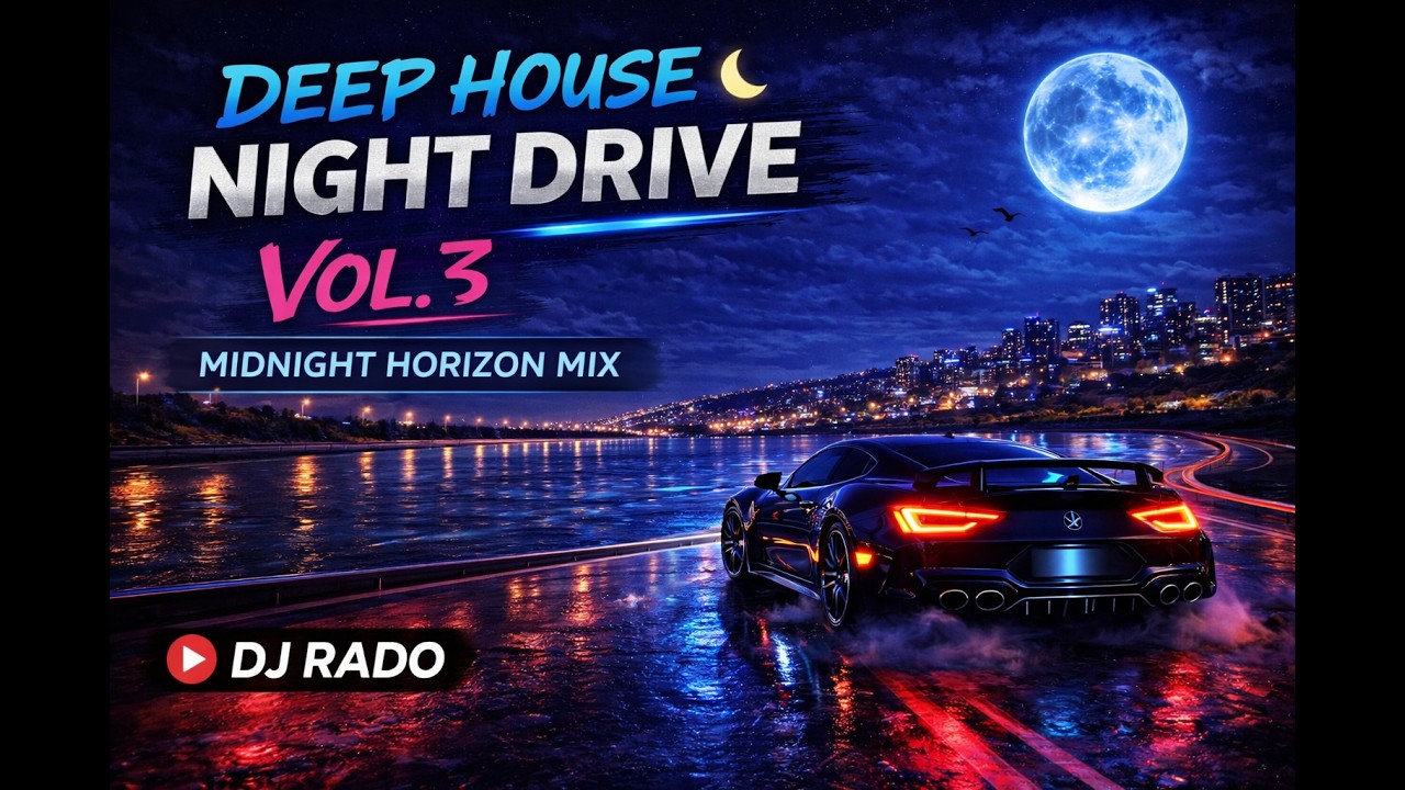 Deep House Night Drive Vol. 3 🌙 | Midnight Horizon Mix | 1H 45M Melodic Deep House Mix