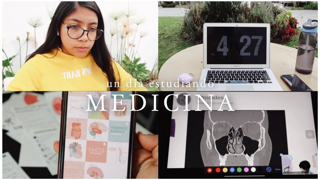 UN DÍA COMO ESTUDIANTE DE MEDICINA ONLINE (primer semestre) 🩺 Carola Study
