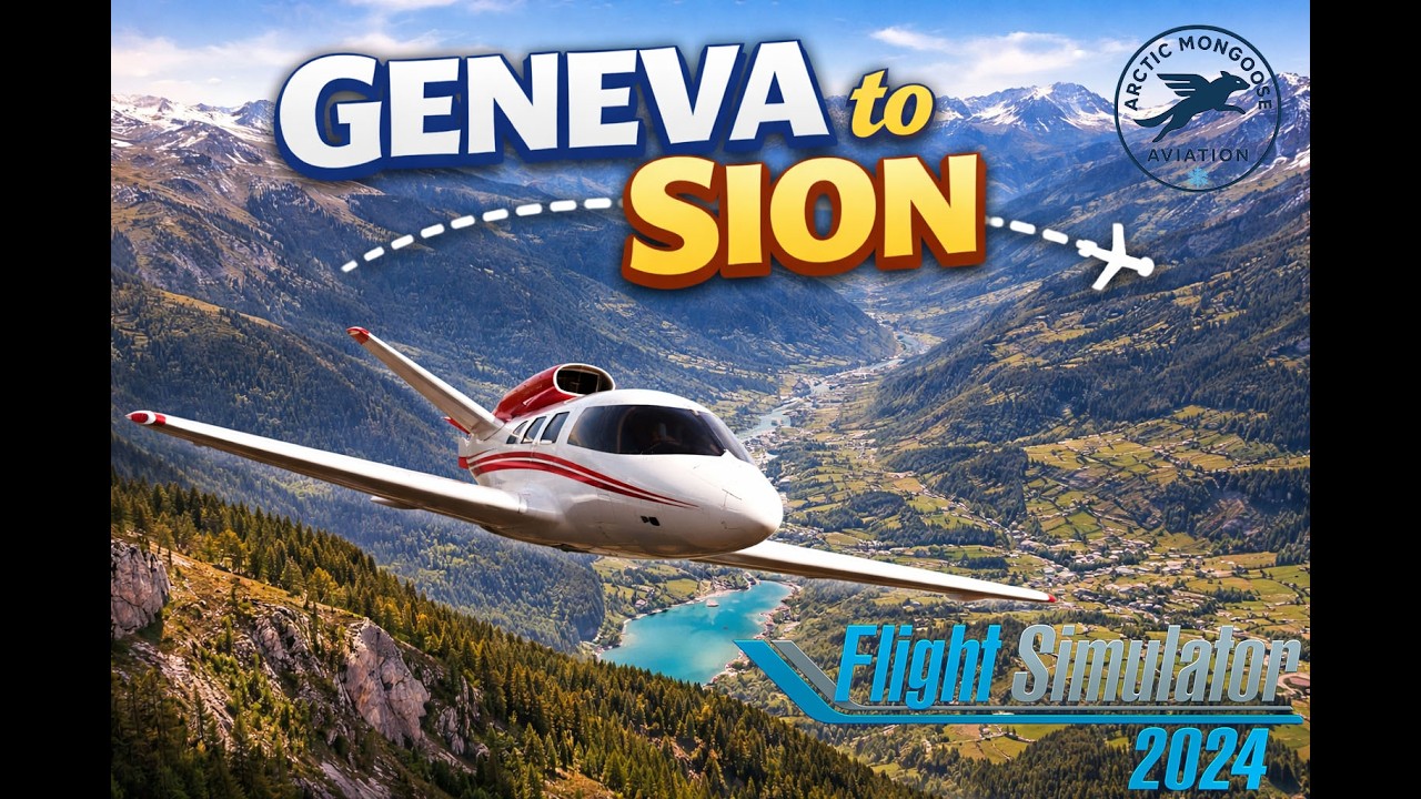 Geneva to Sion Flight | Cirrus Vision Jet | Swiss Alps | Around the world in 80 flights EP#4