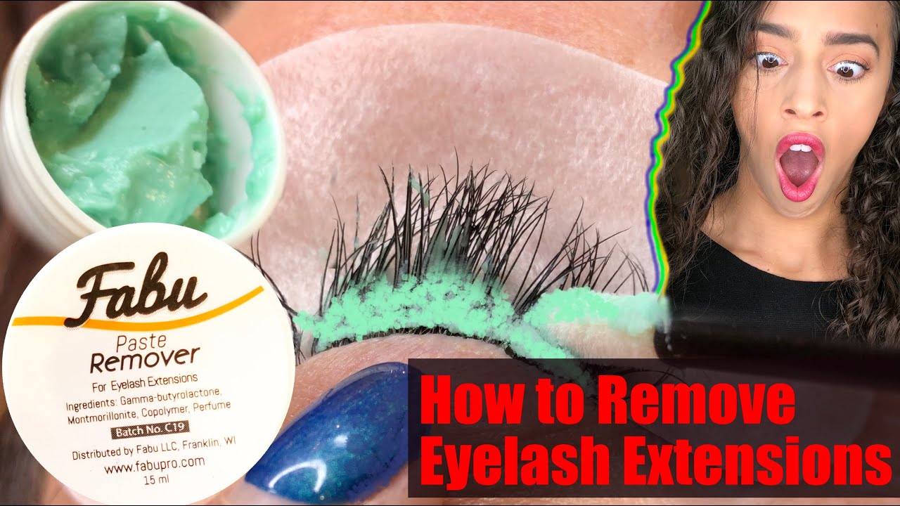 HOW TO REMOVE EYELASH EXTENSIONS *PASTE REMOVER*