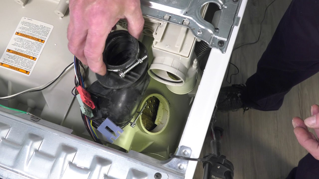 Frigidaire Washer Repair - How to Replace the Dispenser to Tub Hose (Frigidaire # 134372300)