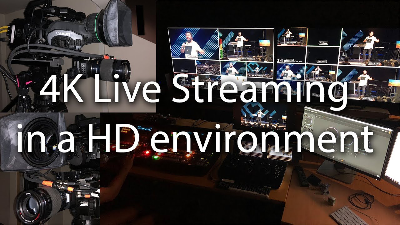 4K Live Streaming in a HD environment Blackmagic ATEM switchers and URSA Mini's