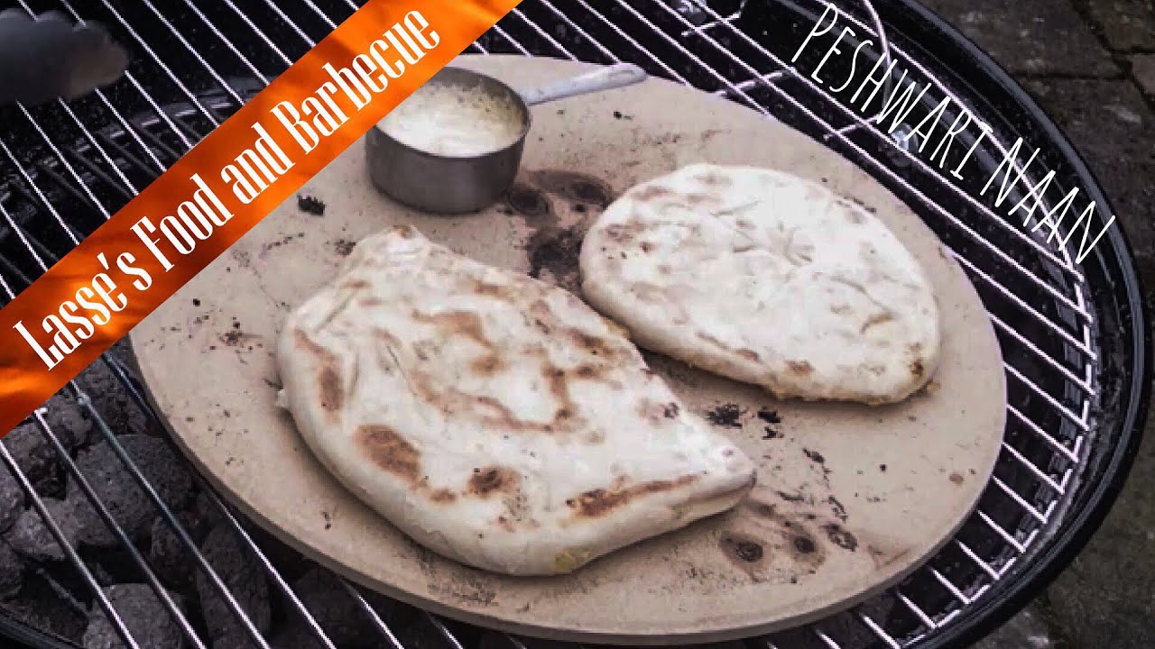 Peshwari Naan - First try ever, slight fail 😬- On the Weber Kettle with Pizza Stone