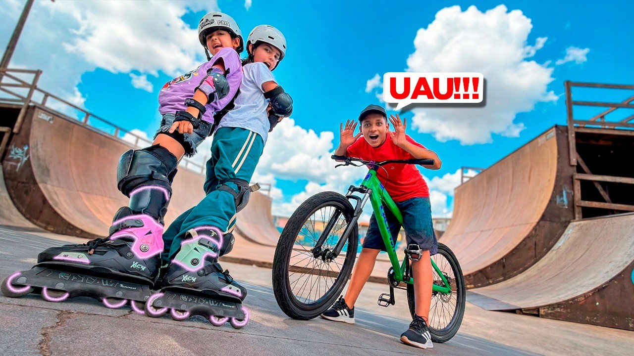 IMPRESSIONEI O VALENTÃO COM MINHAS MANOBRAS DE ROLLER ! 🤘