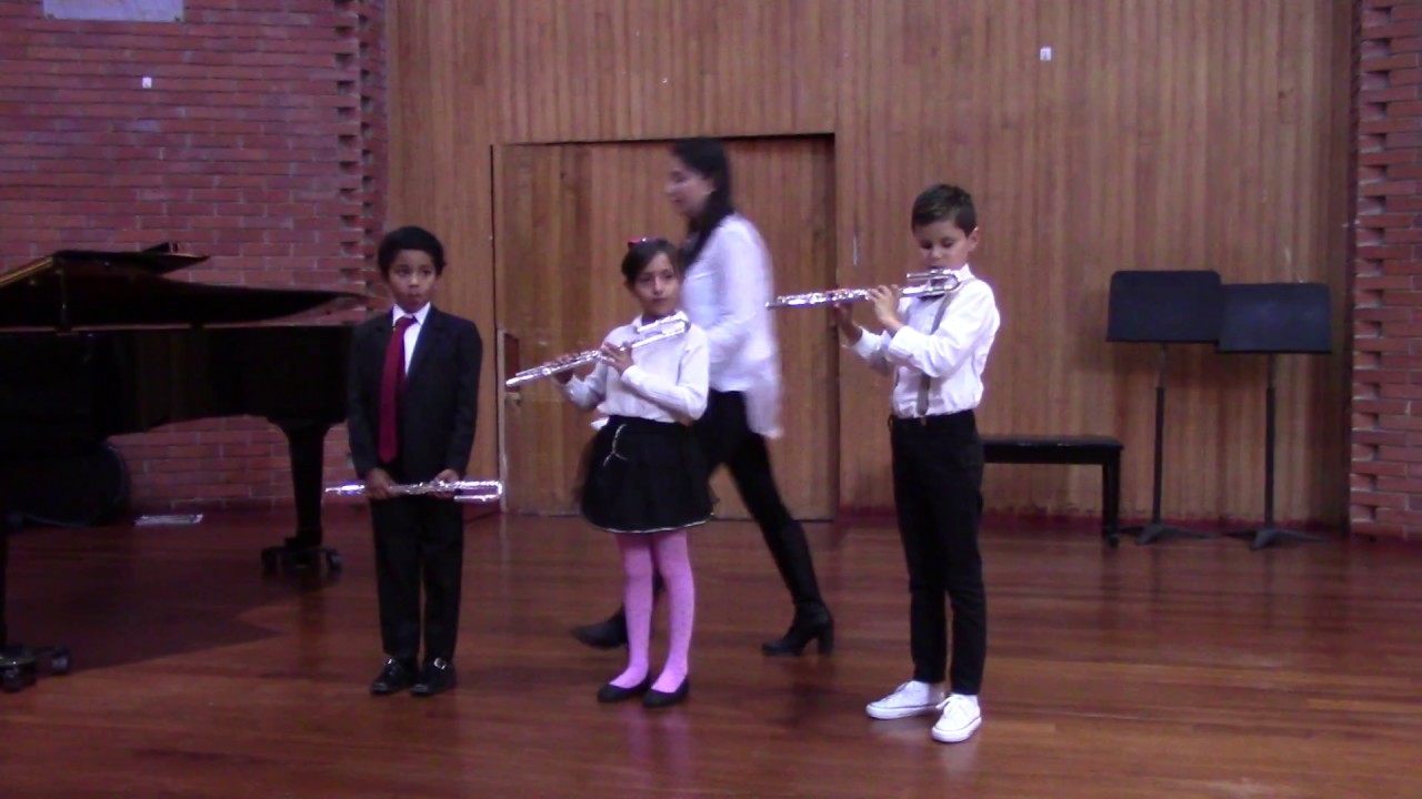 Recital de flauta traversa, libro 1 de Suzuki.
