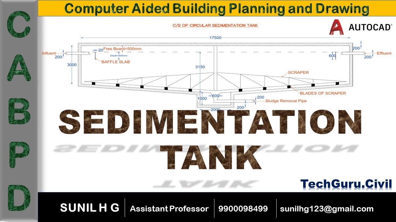 Sedimentation Tank in AutoCAD