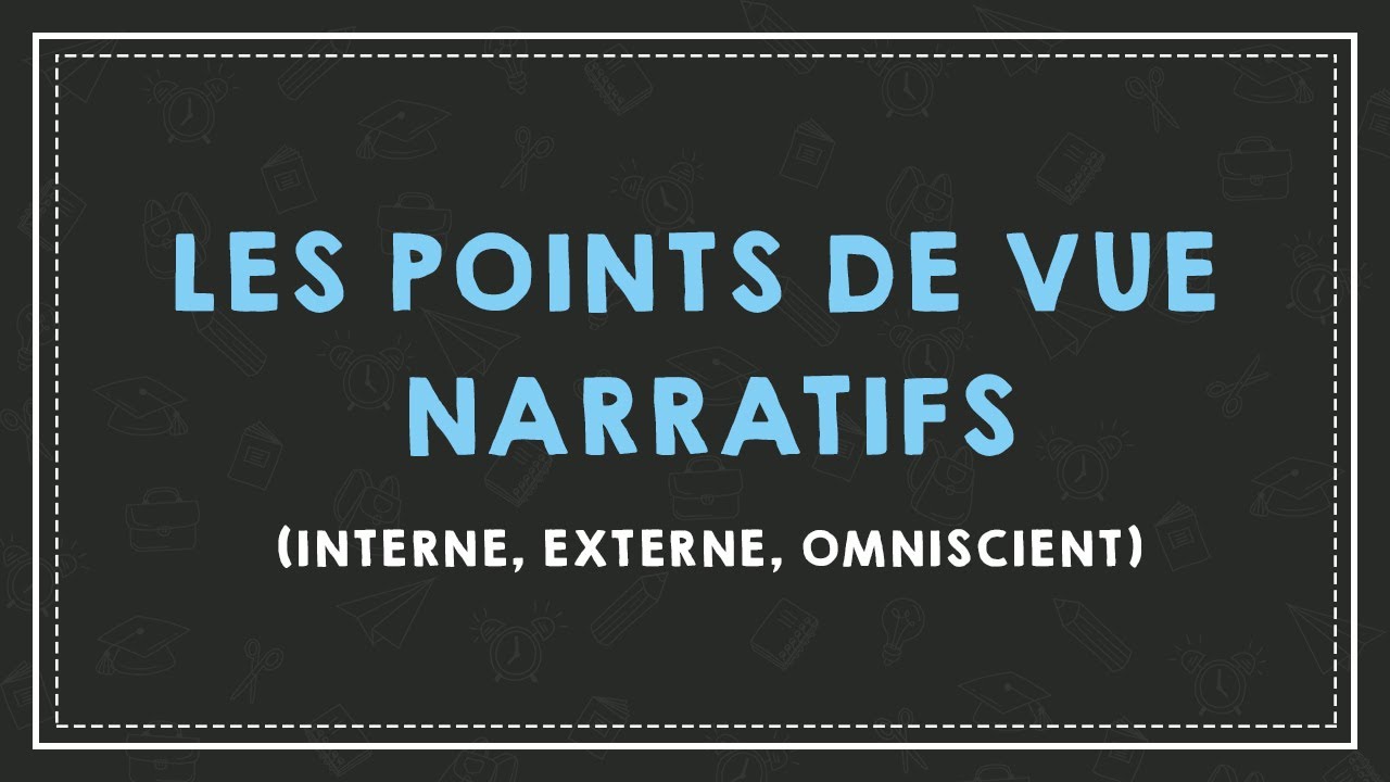 COMPRENDRE LES POINTS DE VUE NARRATIFS (interne, externe, omniscient).
