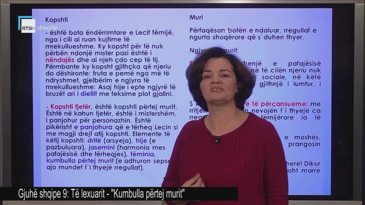 Gjuhë shqipe 9 - Të lexuarit: 