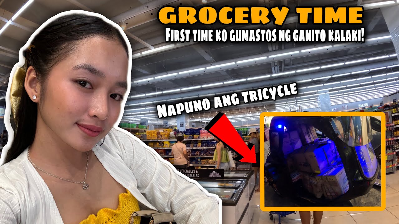 WORTH 25,000 PESOS GROCERY PARA SA DALAWANG BAHAY!