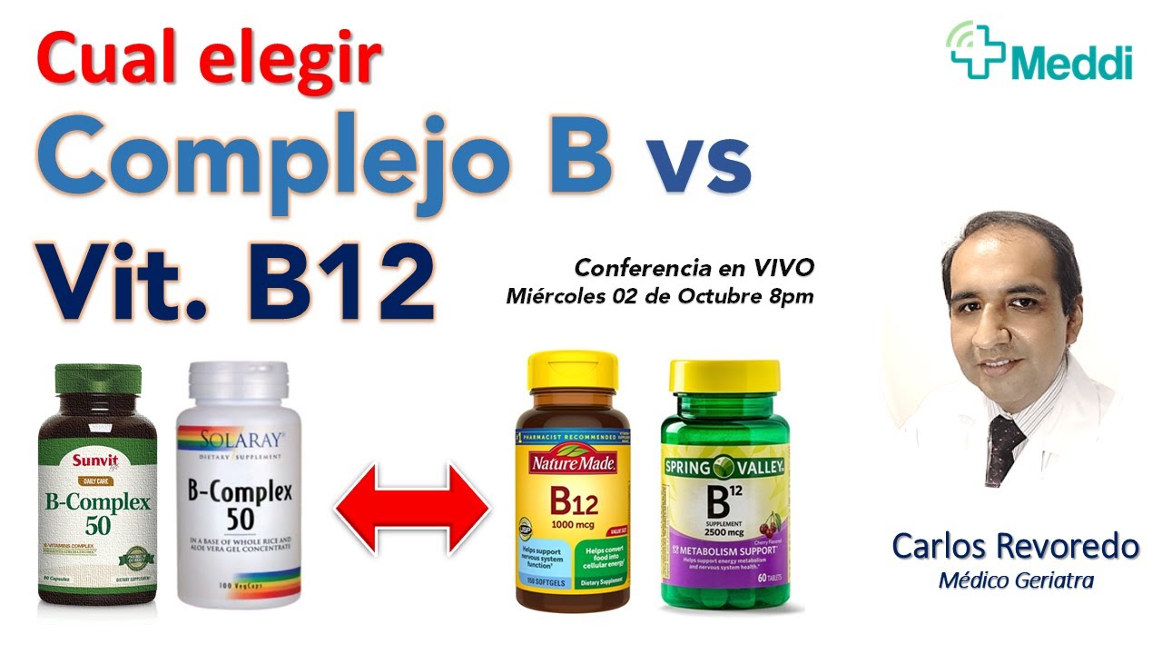 Complejo B o Vitamina B12. ¿Cuál elegir?