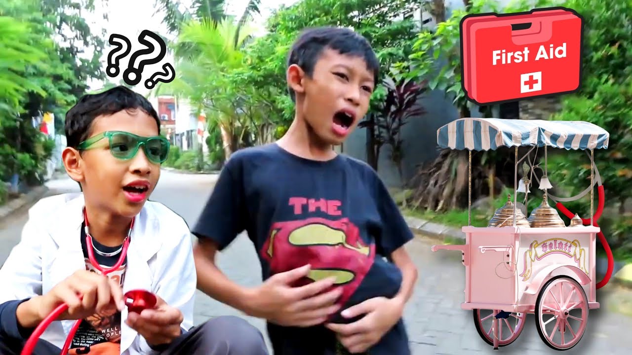 DRAMA PARODI DOKTER DOKTERAN ⭐ SAKIT PERUT MAKAN ES KRIM ⭐ GHOZY AND FAMILY