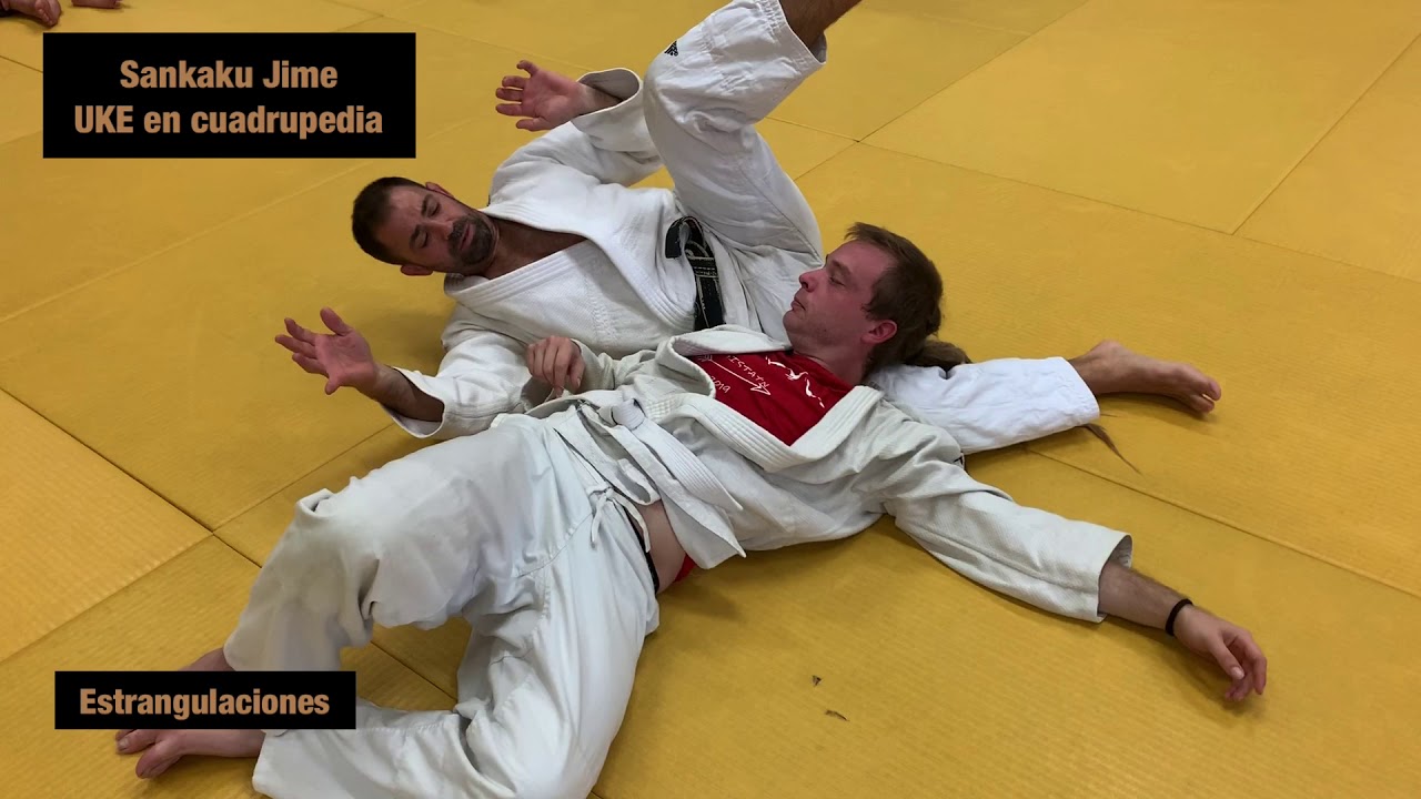 Estrangulaciones de Judo. Sankaku Jime, Gyakaku Juji Jime, Kata Juji Jime