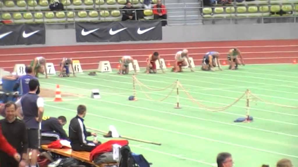 Finale DM Senioren 2010 60m M 60 Sindelfingen Halle Endlauf Leichtathletik