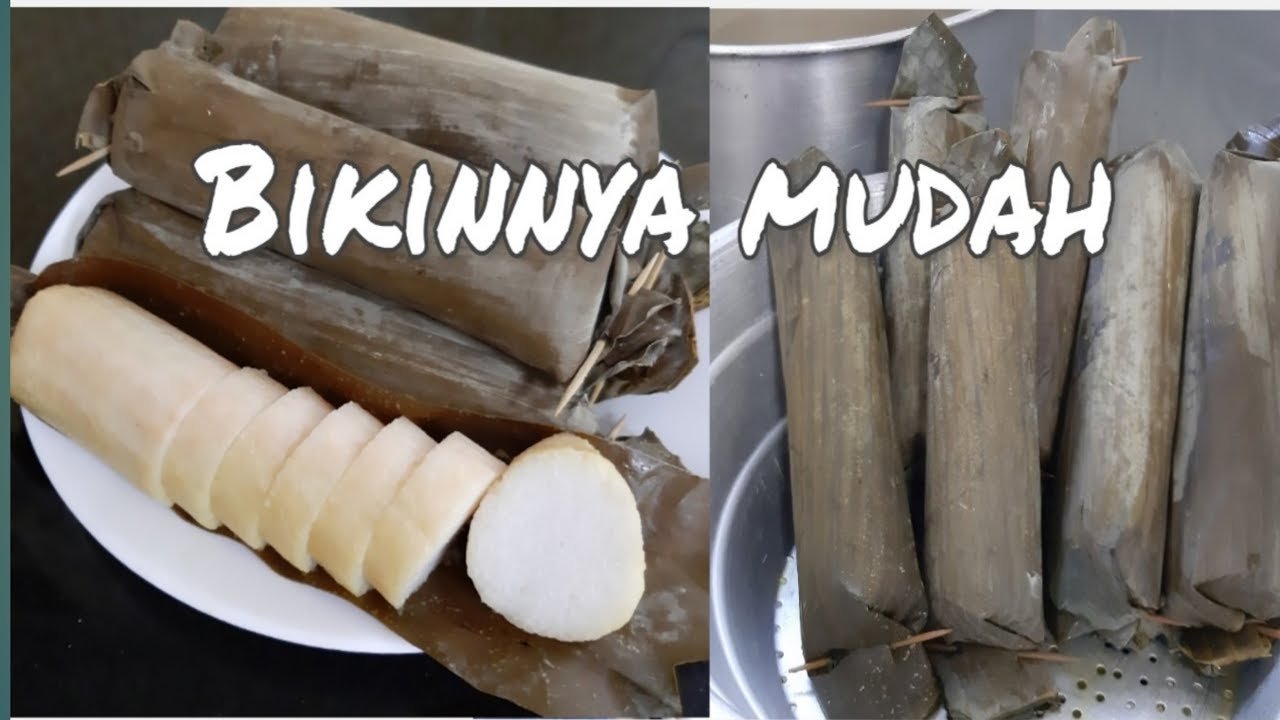Cara membuat lontong / lontong bungkus daun