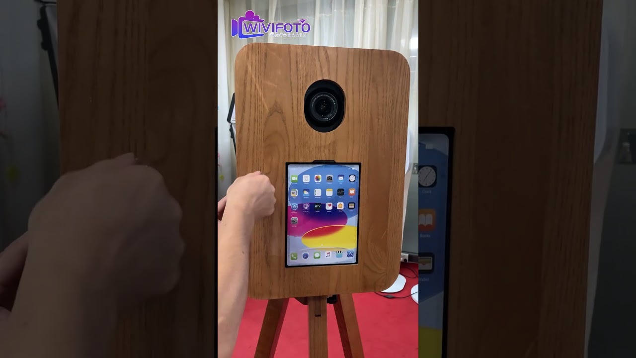 How to assemble the wooden ipad&dslr photo booth? #photography