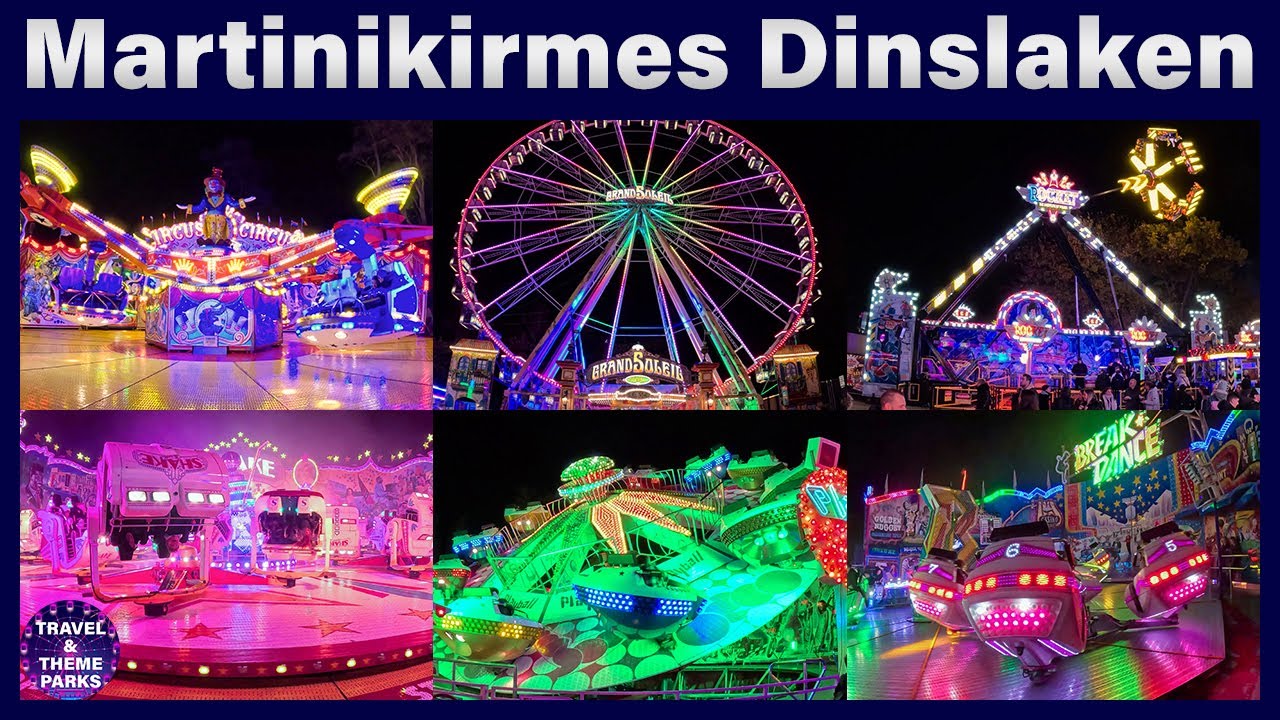Dinslaken Martinikirmes 2023 🎢 alle Fahrgeschäfte 🎡kompletter Rundgang [4K] 🎠
