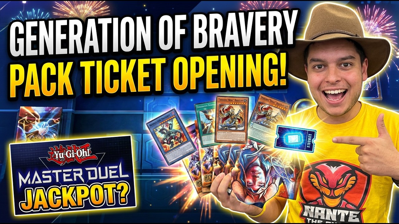 Yu-Gi-Oh! Master Duel opening Generation of Bravery pack ticket!