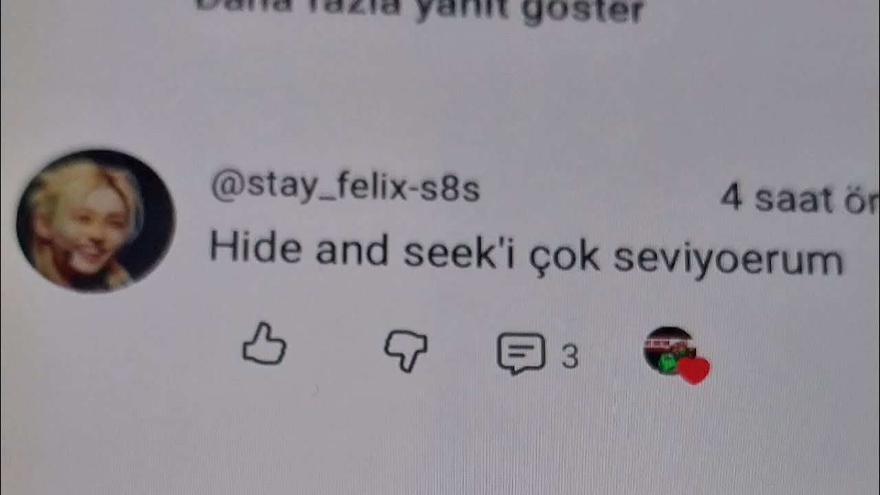 Felix için hiden seek çektim