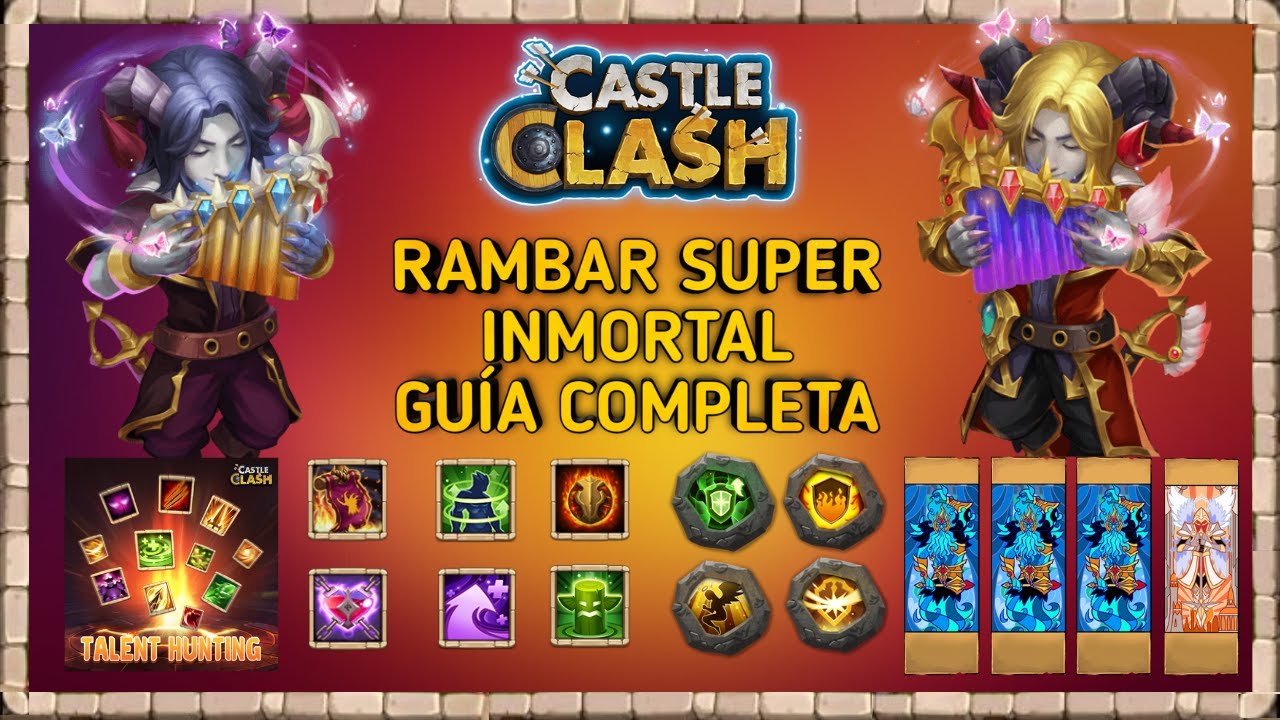 RAMBAR | REY DE LOS INMORTALES | GUIA COMPLETA | Talentos, Emblemas, Atributos y Mas